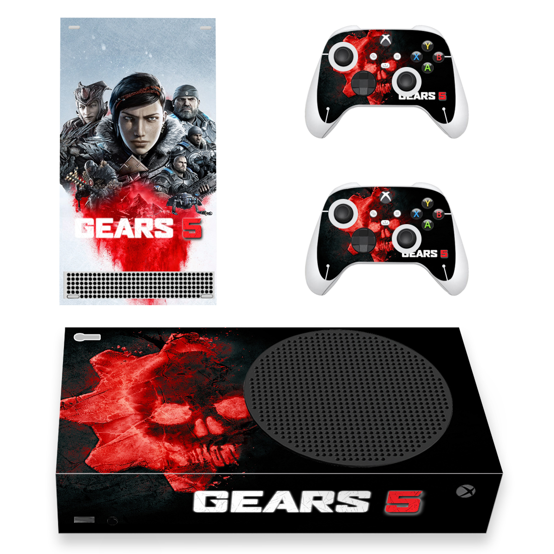 

Виниловые наклейки на Xbox Series S и геймпад Microsoft Wireless Controller Gears 5 игровая консоль Skin (PV6014)