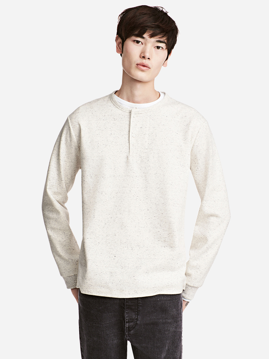 

Лонгслив H&M 0513627 S Серый