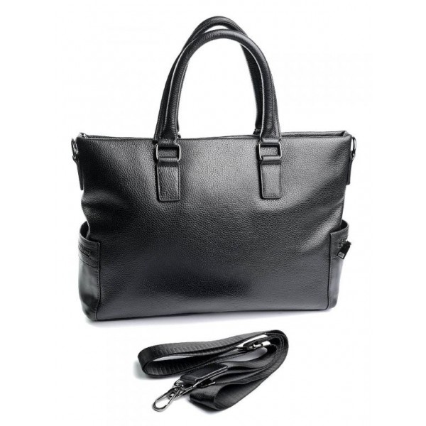 

Мужской кожаный портфель BagMan 17628 Black