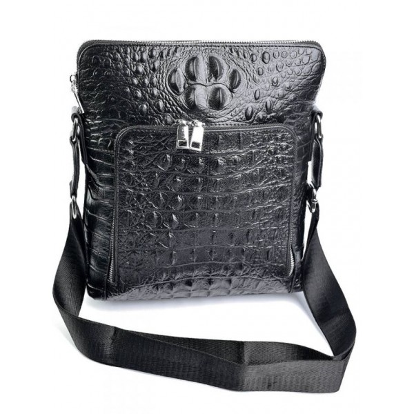 

Сумка кожаная мужская через плечо BagMan 7607-3 Black