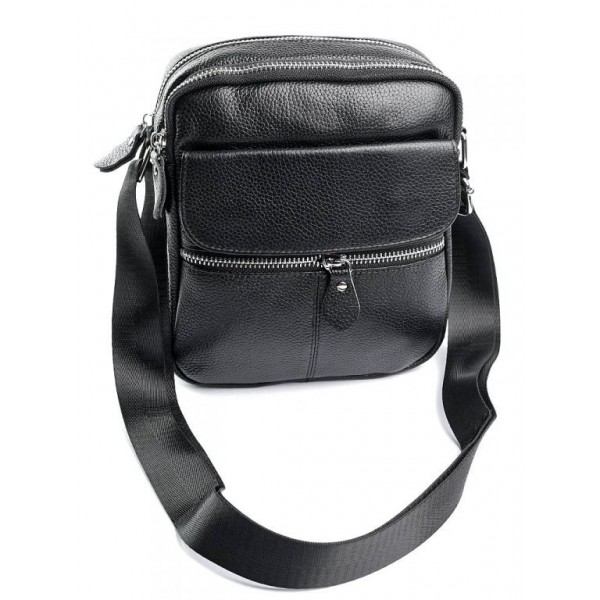

Небольша сумка кожаная мужская BagMan 1189LY Black