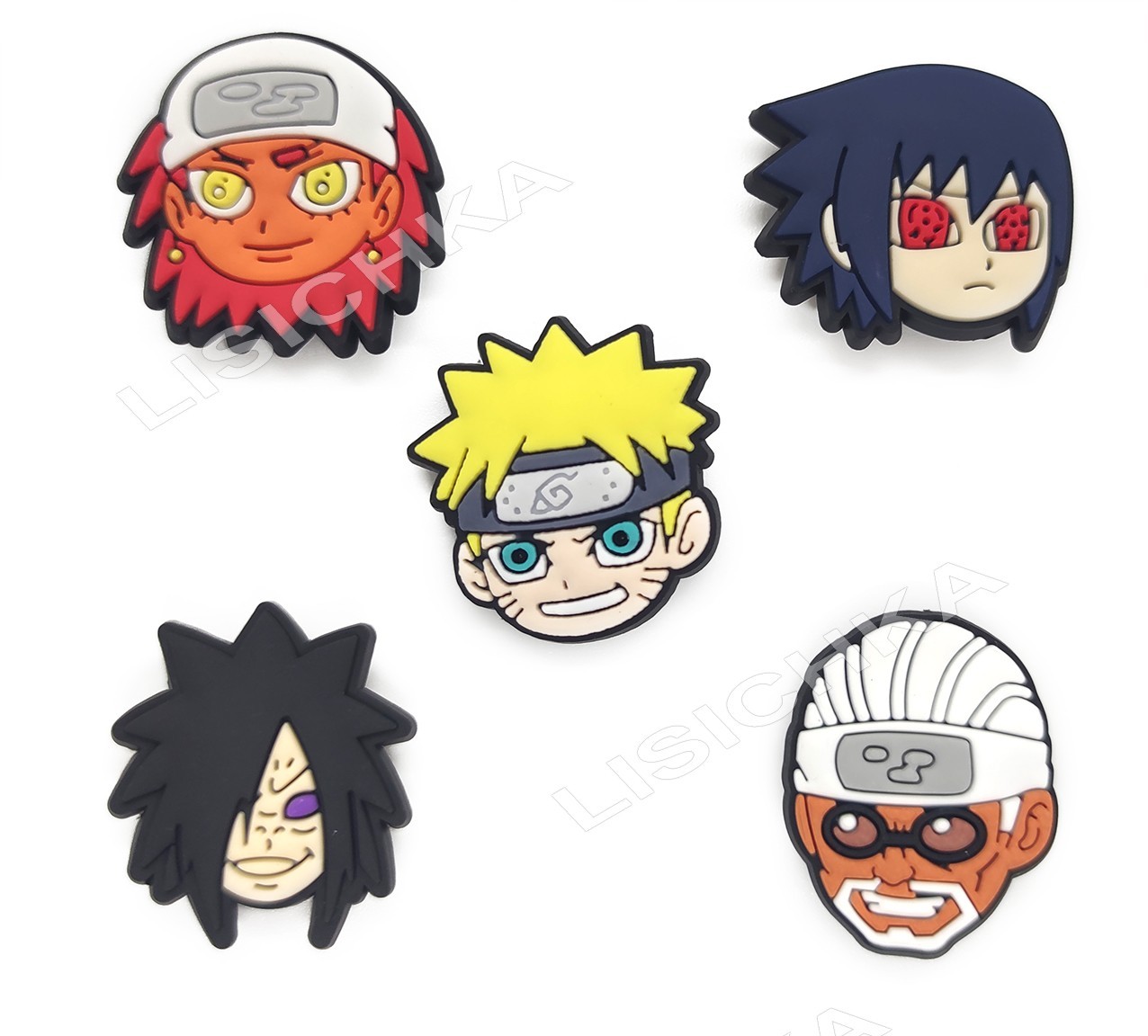 

Набор джибитсов Lezo Jibbitz Наруто, коллекция №2 (5 штук), Naruto