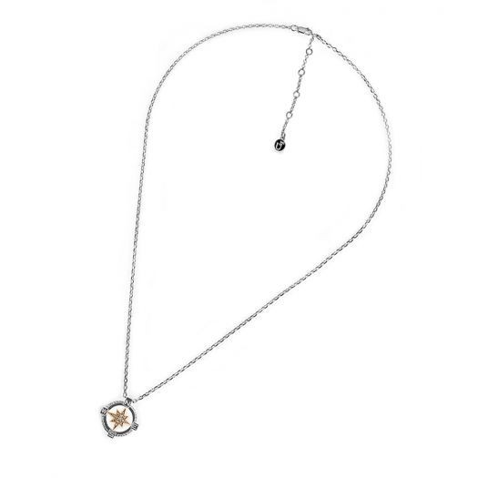 

Серебряное колье женское Компас 6171п Белый