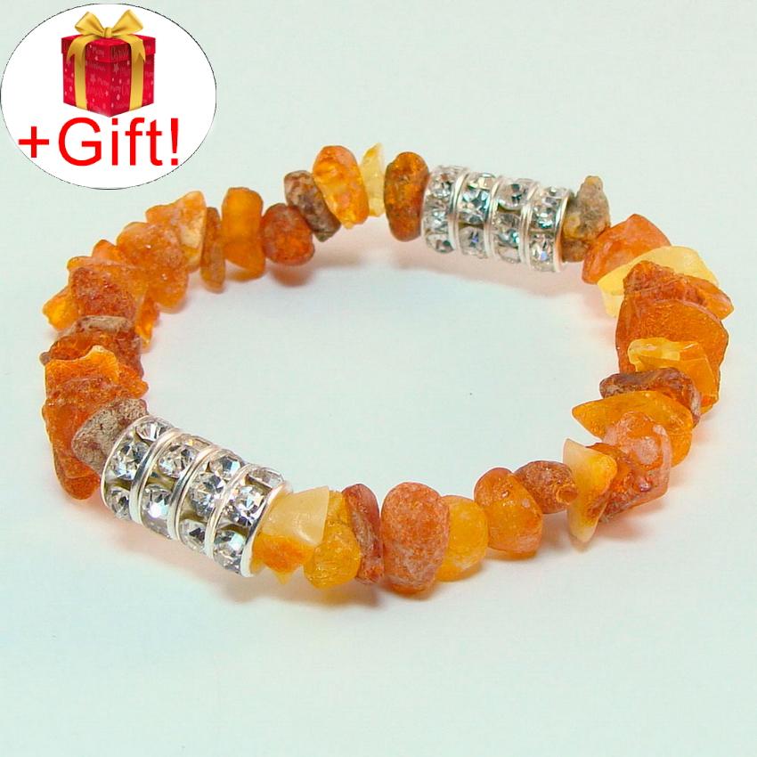 

Браслет янтарь натуральный (8 мм), размер 17 см, julB0168