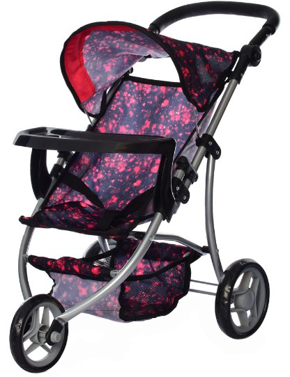 

Коляска для кукол Melogo 9377B-T Black-Red (Melogo 9377B-T black/red)