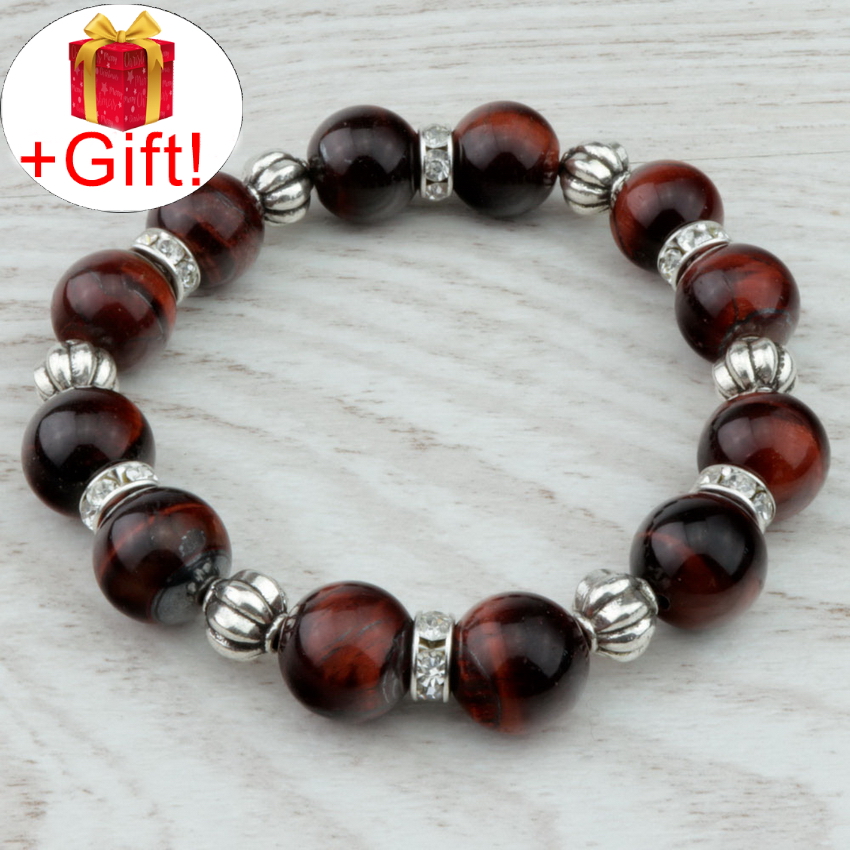 

Браслет бычий глаз натуральный (12 мм), размер 15 см, julB0846