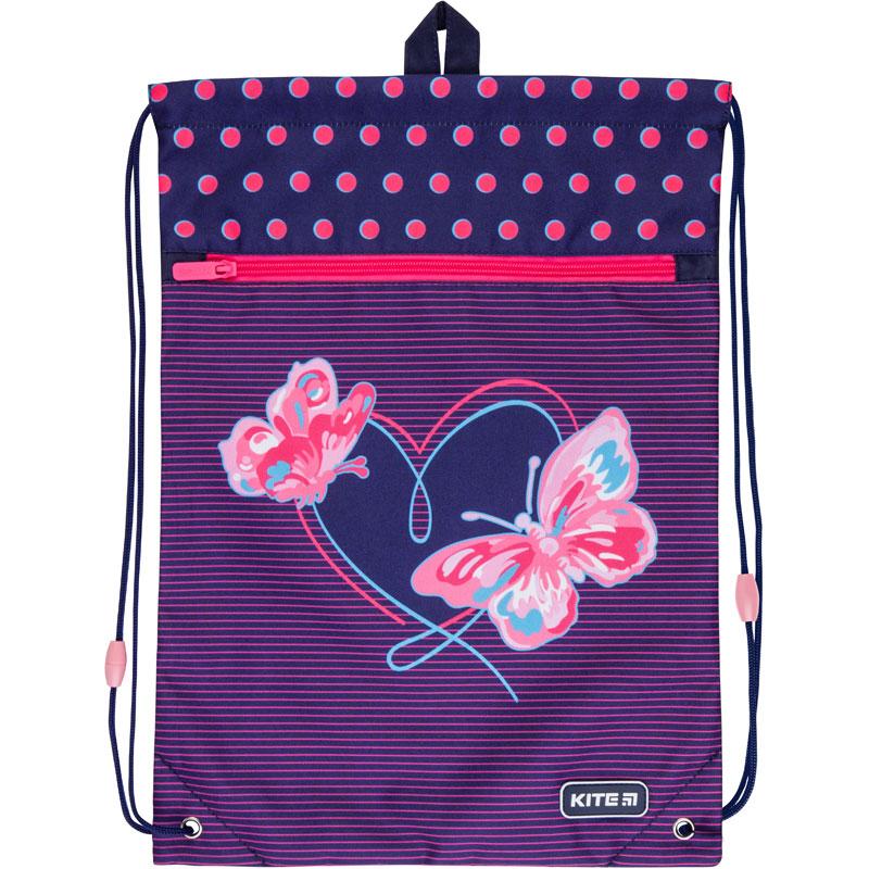 

Сумка для обуви с карманом Kite КІТЕ Education Butterflies K21-601M-3
