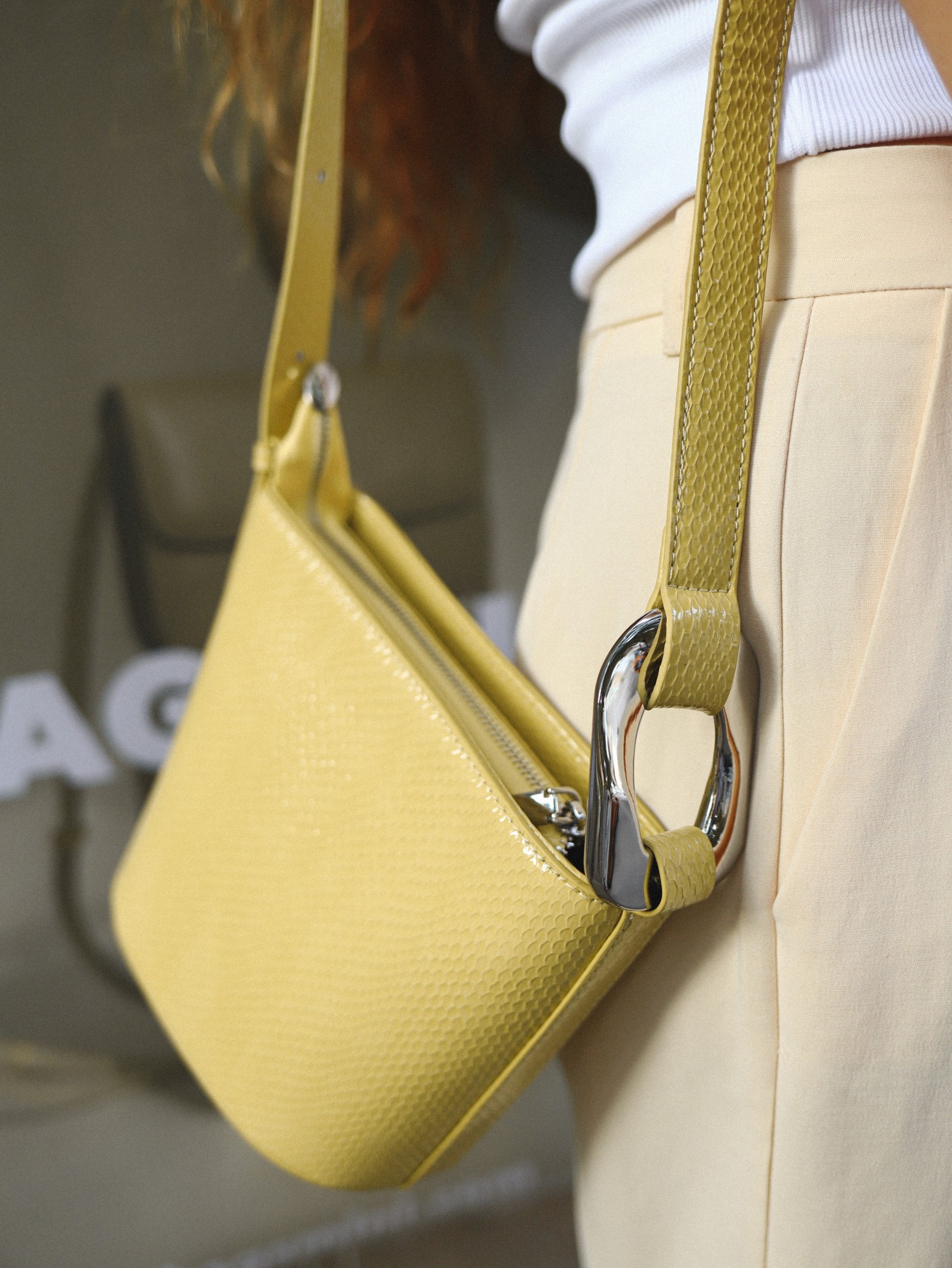 

Женская сумка Bagsmini Billie Bag Yellow Желтая