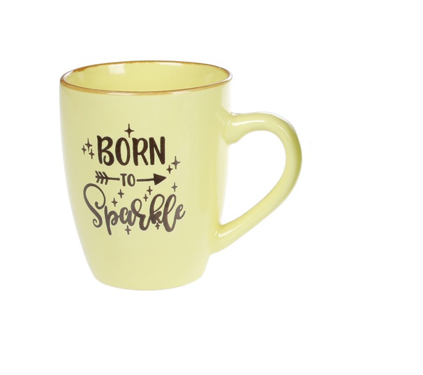 

Набор кружек керамических Bon Born to Sparkle 344-131, 360мл, 12 шт