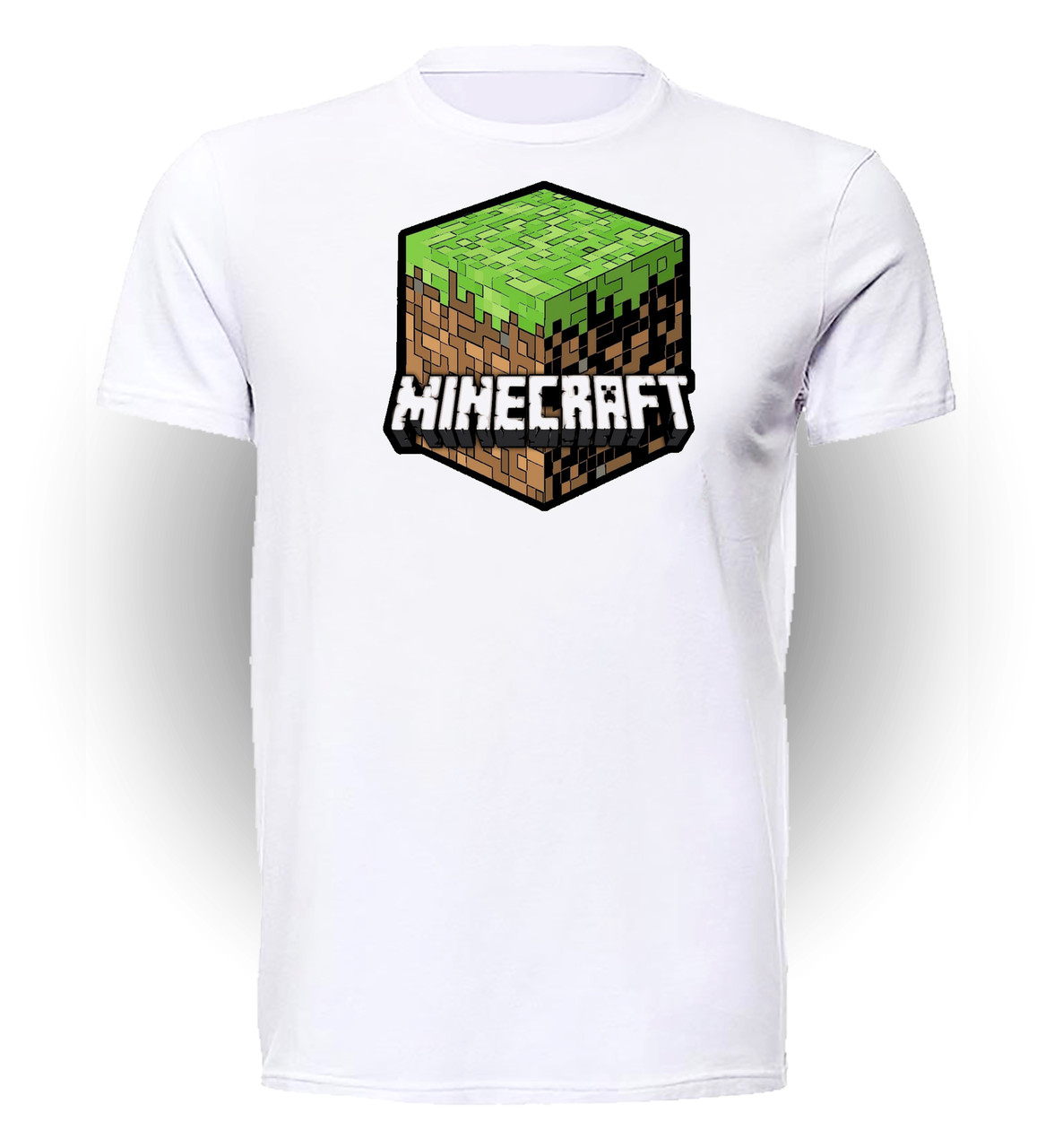 

Футболка детская 134 см Gee! Белая с рисунком Майнкрафт Мinecraft cube MC.01.082