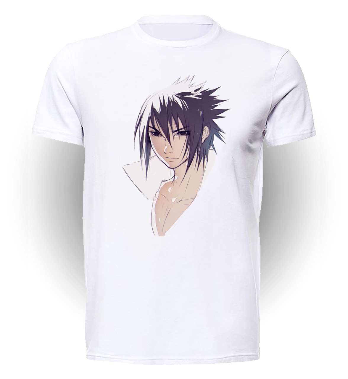 

Футболка детская 134 см Gee! Белая с рисунком Наруто Naruto Sasuke art NR.01.055