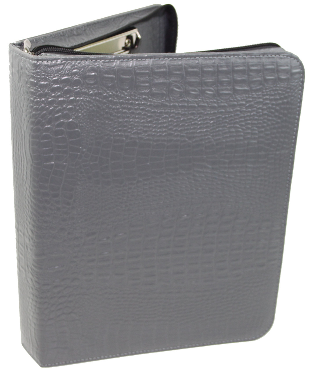 

Папка мужская для формата А4 Portfolio под крокодила Серая Port1008 croco grey 2617212