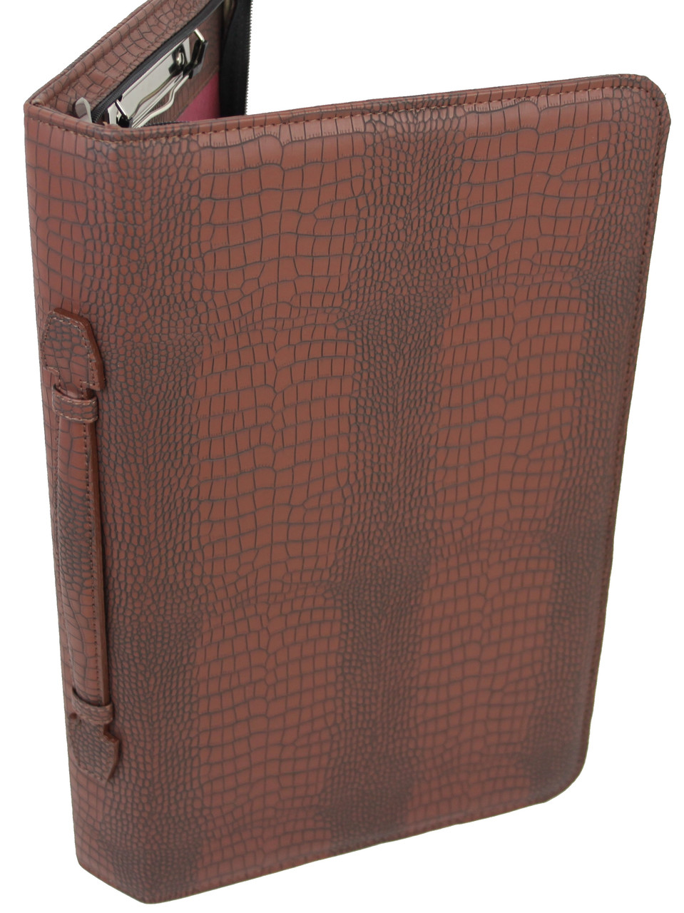 

Папка-портфель Portfolio для А4 формата под крокодила Коричневый Port1010 croco brown 2620761