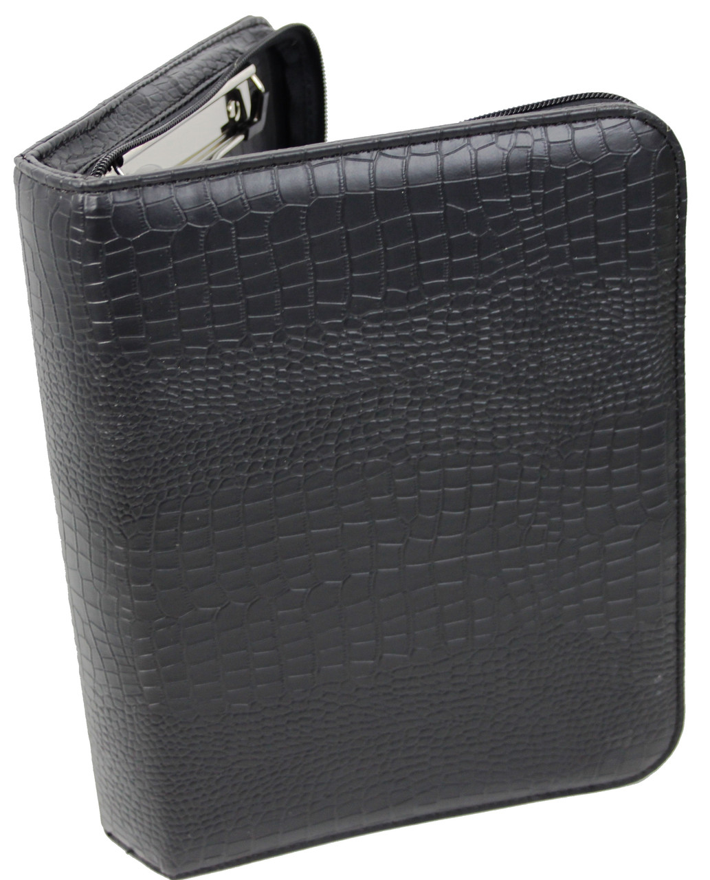 

Папка для документов формата А5 Portfolio под крокодила Черный Portbw08 croco black 2617030