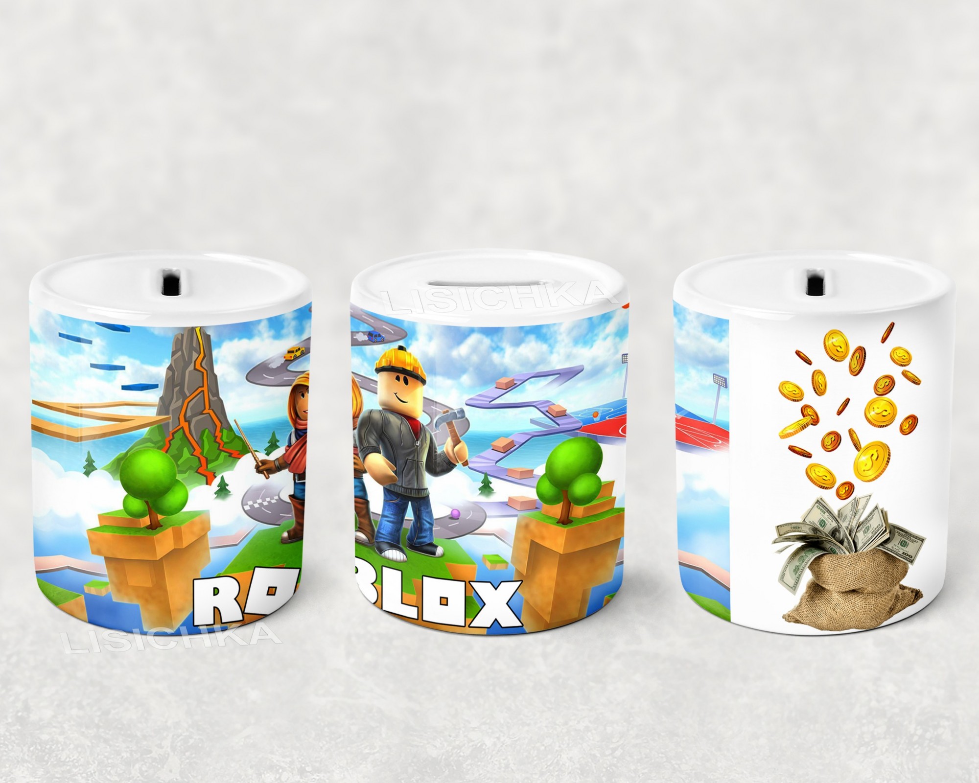 

Копилка Foxstyle Роблокс, керамическая копилка Roblox, NA.3