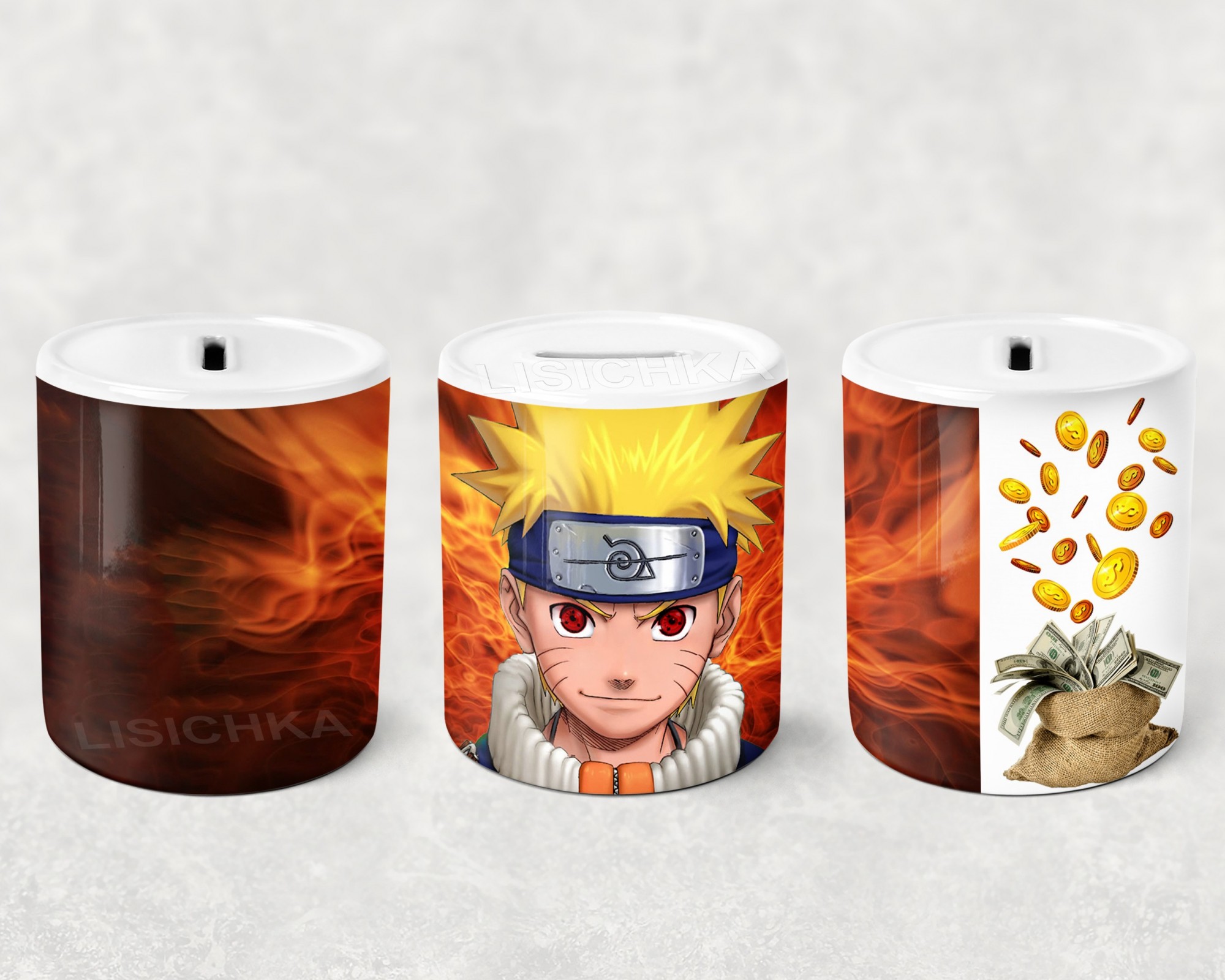 

Копилка Foxstyle Наруто, керамическая копилка Naruto, NA.13