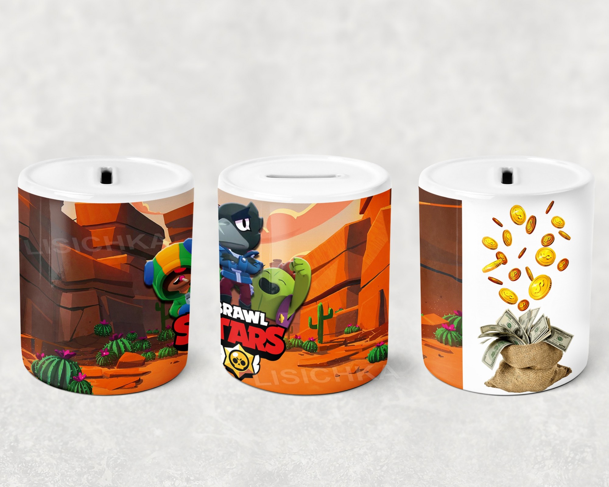 

Копилка Foxstyle Бравл Старс, керамическая копилка Brawl Stars, NA.5
