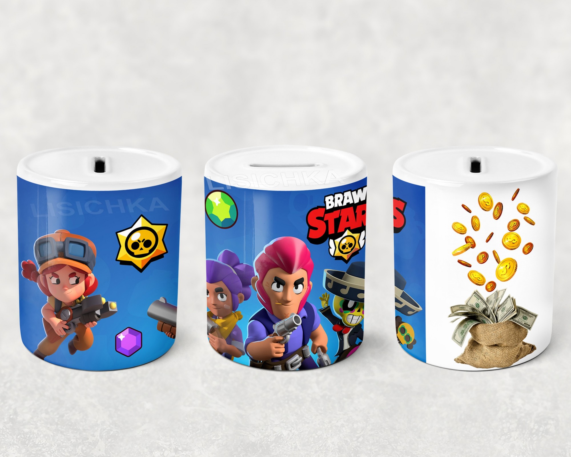 

Копилка Foxstyle Бравл Старс, керамическая копилка Brawl Stars, NA.4