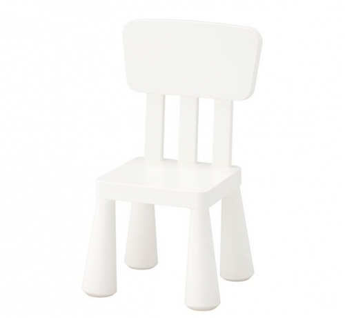 

Детский стул IKEA MAMMUT белый (403.653.71)