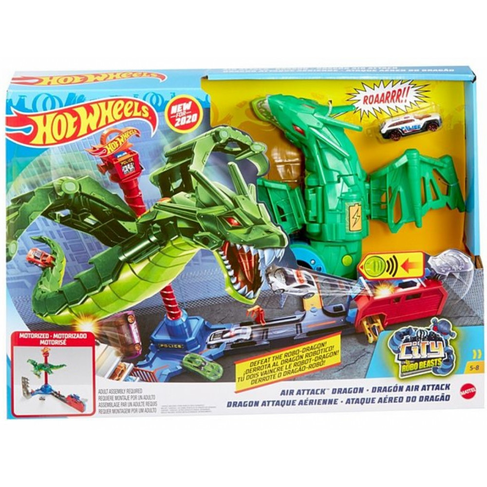 

Игровой набор Hot Wheels Воздушная атака дракона Air Attack Dragon GJL13