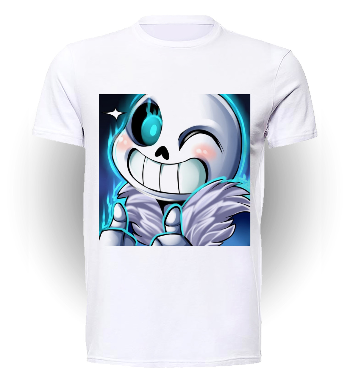 

Футболка детская 134 см Gee! Белая с рисунком Андертейл Undertale улыбочка UT.01.035