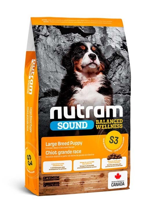 

Сухой корм для щенков крупных пород Nutram S3 Sound Balanced Wellness Puppy Large Breed 11,4 кг