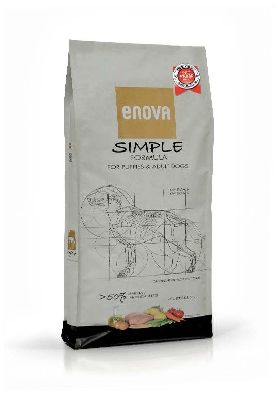 

Сухой корм для собак всех возрастов Enova Simple Formula с курицей 20 кг