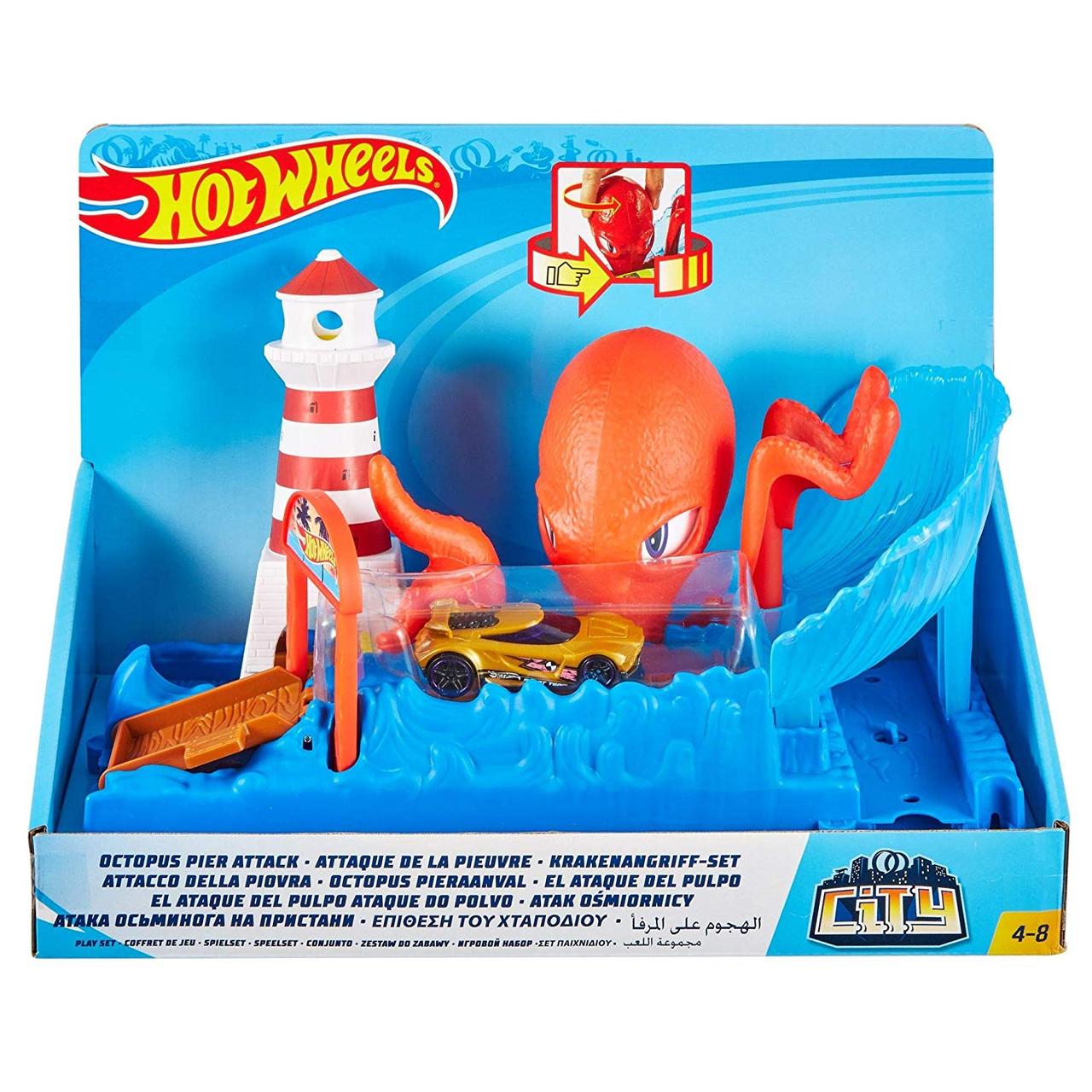 

Тре Hot Wheels Атака Осьминога City Octopus Attack (FNP61)
