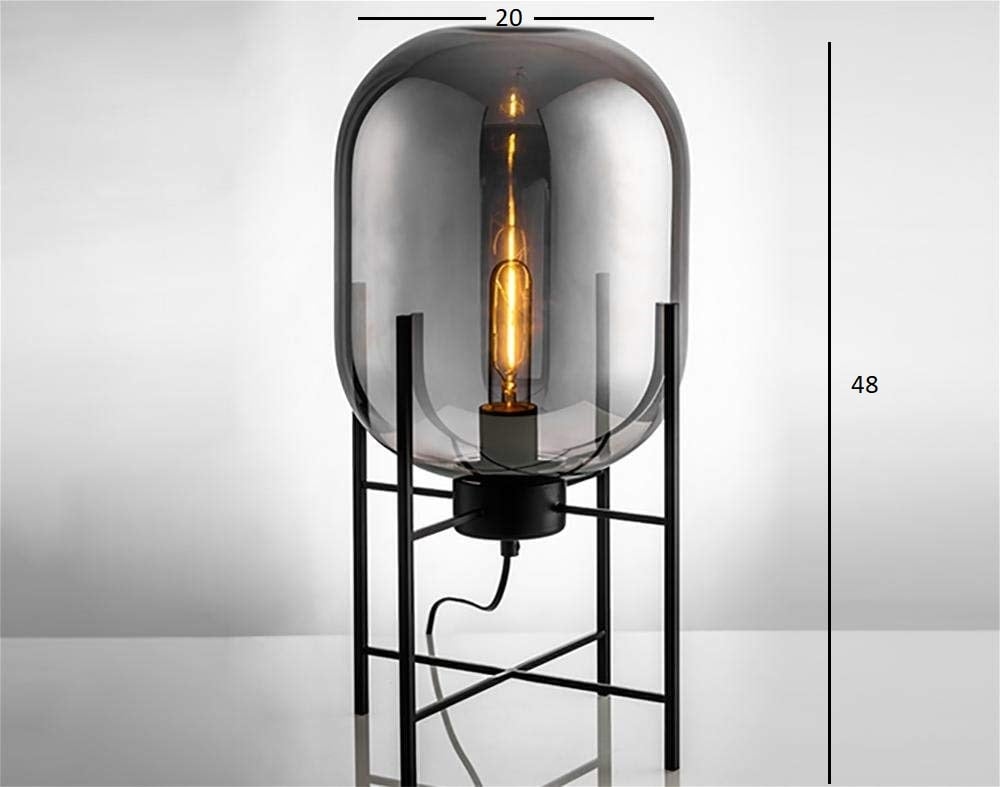 

НАСТОЛЬНЫЙ СВЕТИЛЬНИК GLASS OVAL SMOKY GREY H48/D24