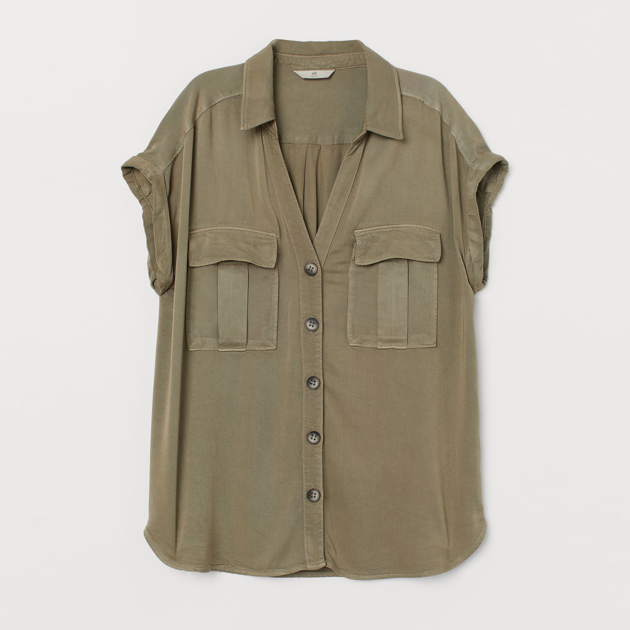

Блузка H&M 07-0760289-001 42 Зеленая (СА2000001857601)