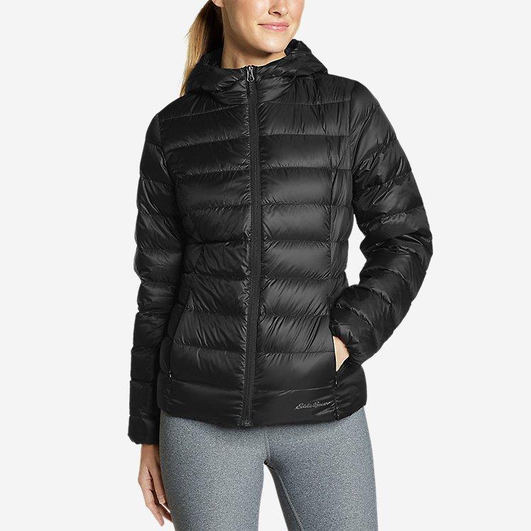 

Ультра легкий пуховик Eddie Bauer Women's Cirruslite Hooded Down Jacket Black XS
