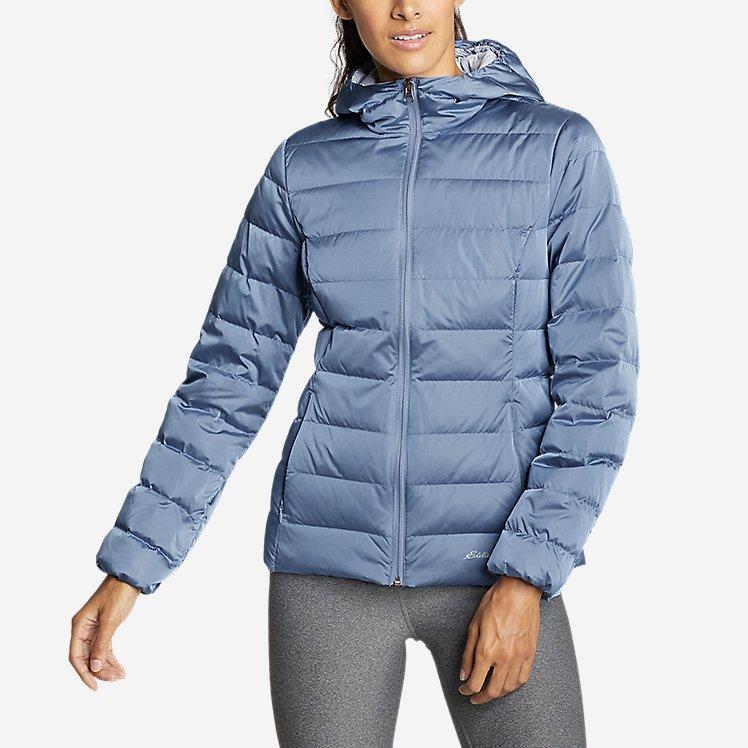 

Ультра легкий пуховик Eddie Bauer Women's Cirruslite Hooded Down Jacket Dusty Blue L