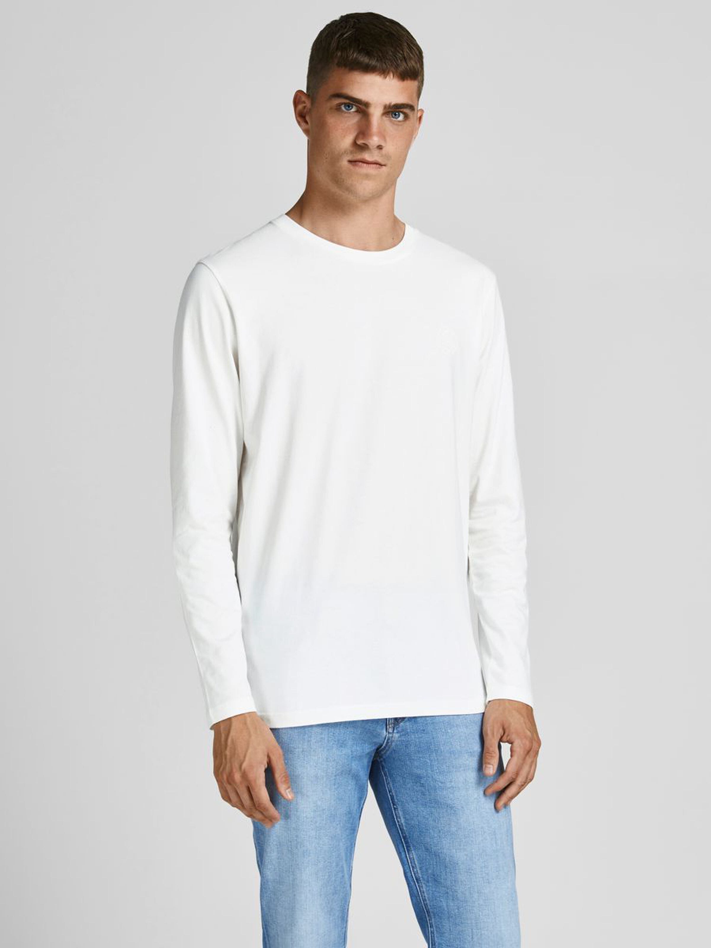 

Лонгслив Jack & Jones 12188980-64094  Blanc de Blanc, Лонгслив Jack & Jones 12188980-64094 L Blanc de Blanc