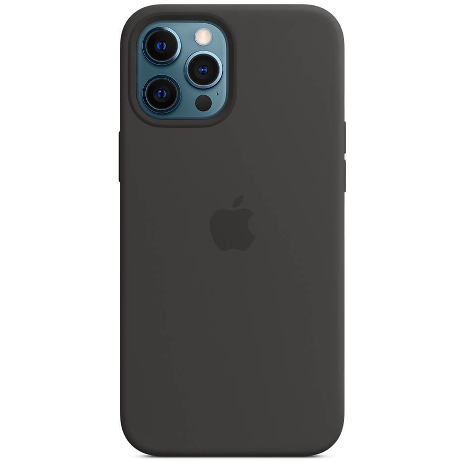 

Чехол Silicone case (AAA) full with Magsafe and Animation для Apple iPhone 12 Pro Max (6.7") Черный / Black Без бренда