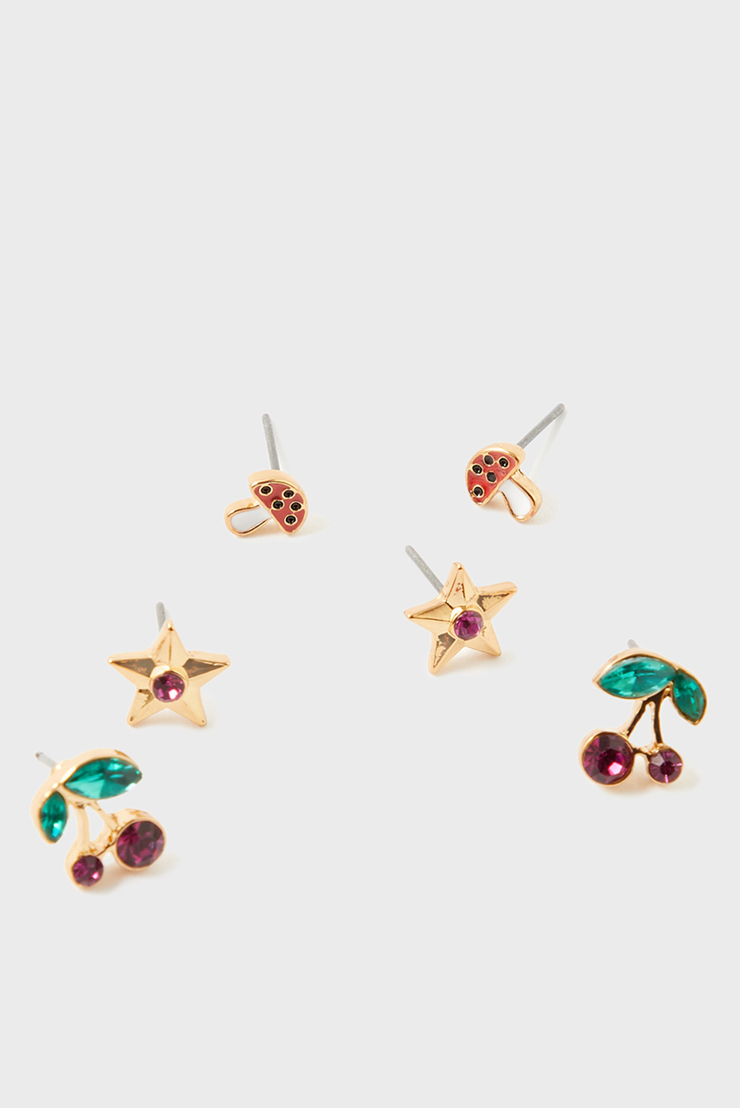 

Женские сережки (3 пары) 3 X 5 A DAY STUD SET Accessorize OS 181948