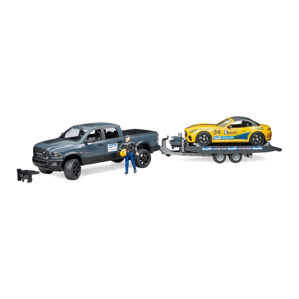 

Игровой набор Bruder Джип Dodge RAM 2500 с прицепом-эвакуатором (02504)