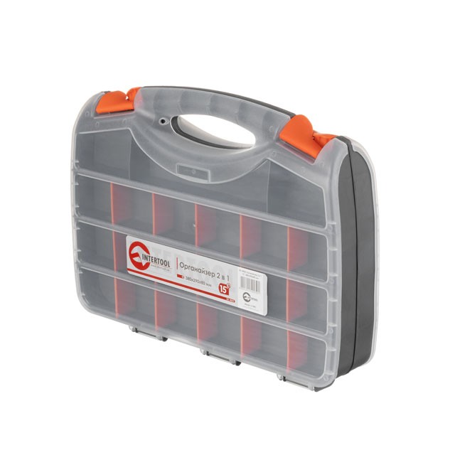 

Органайзер пластиковый 2 в 1 INTERTOOL BX-4005