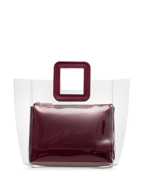 

Женская сумка Staud 18 9013 Middle Shirley Bag Clear Bordeaux цвет Бордовый (BW-0430)