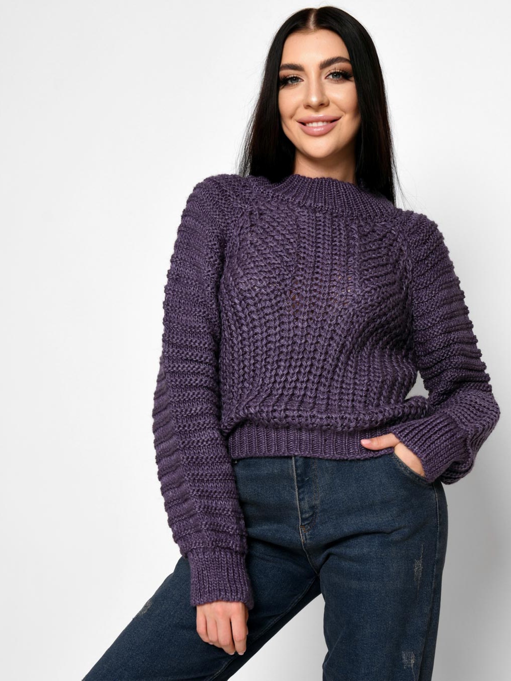 

Свитер Carica SV-6674-19 S-L Фиолетовый