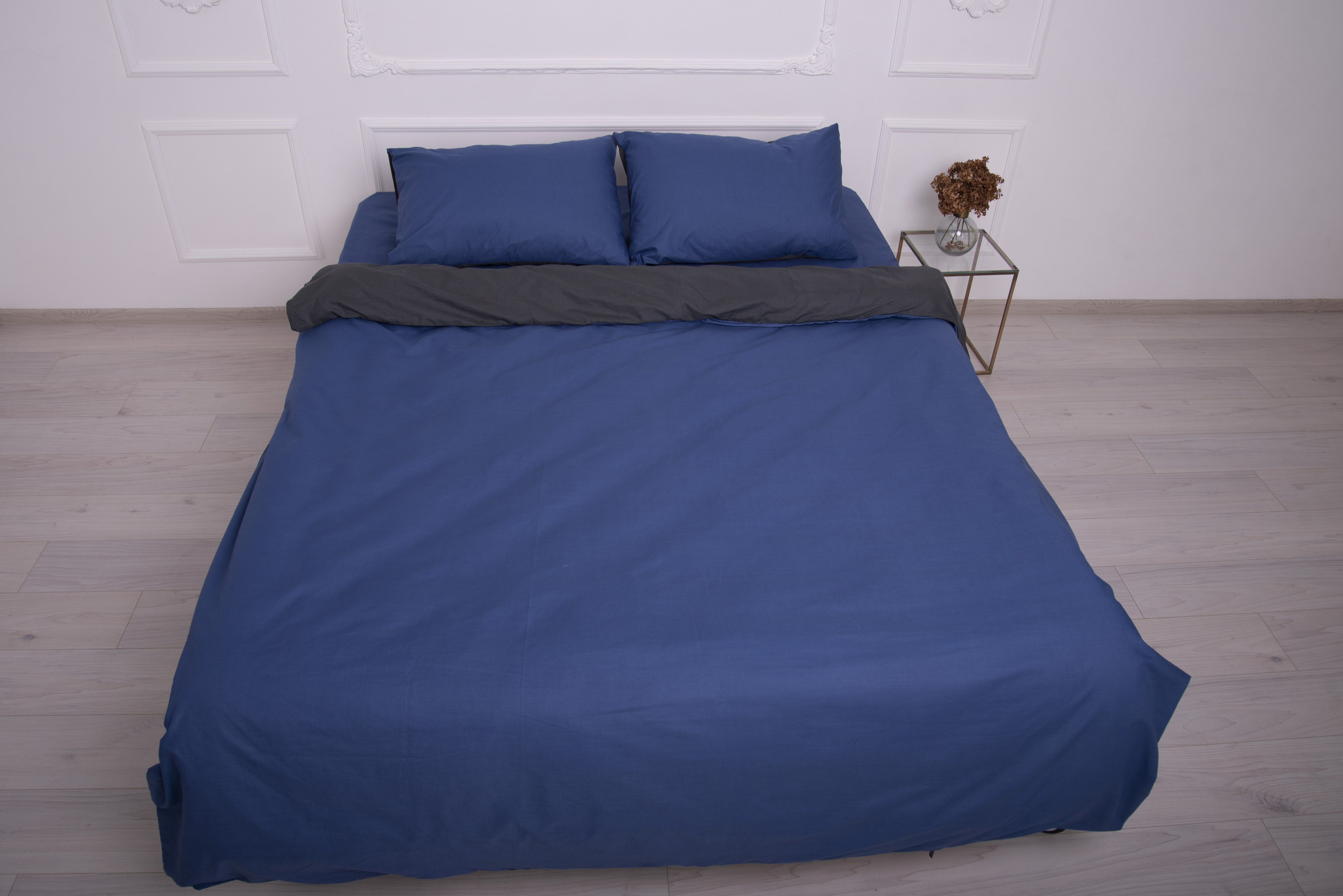 

Комплект постельного белья IDILLIO Dark blue/Gray Полуторный