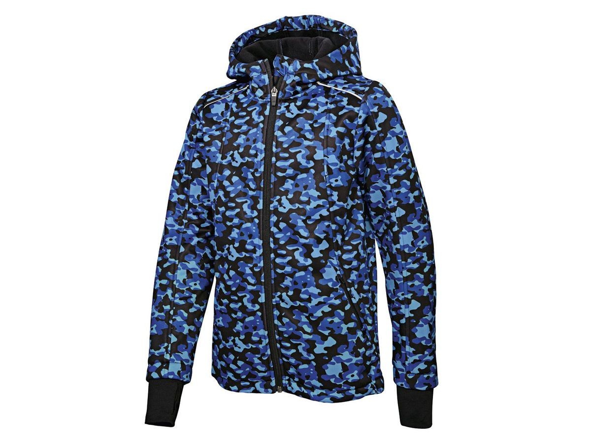 

Куртка для мальчика софтшел синяя IAN287688 Crivit 110-116см