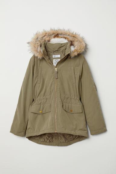 

Парка для девочки хаки H&M 134см (38548964)