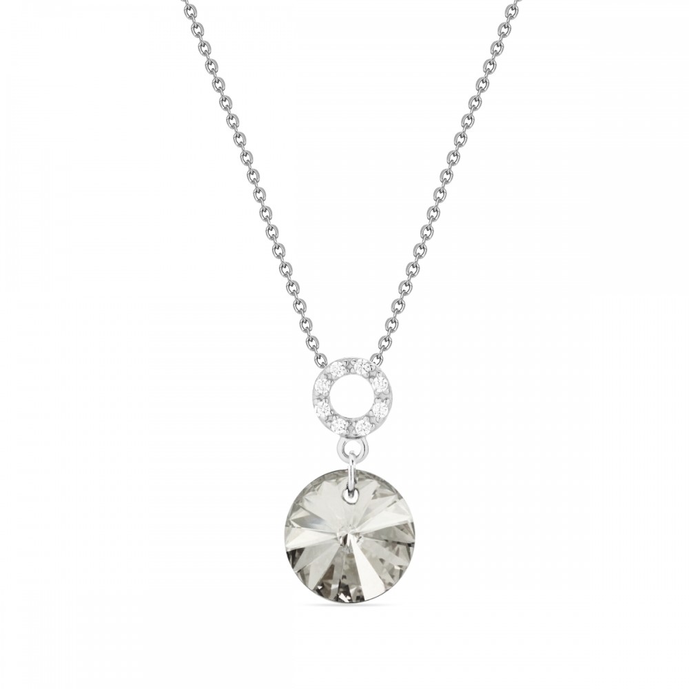 

Серебряный кулон Spark со Swarovski Xilion Disc NC642812SS