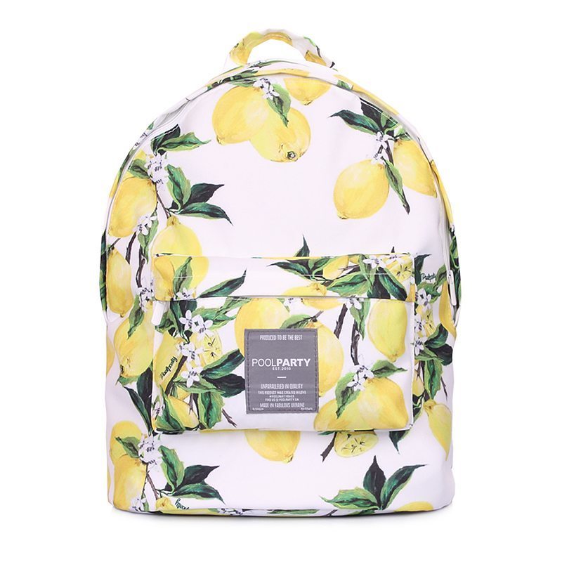 

Городской молодежный рюкзак Poolparty с лимонами (backpack-lemons)
