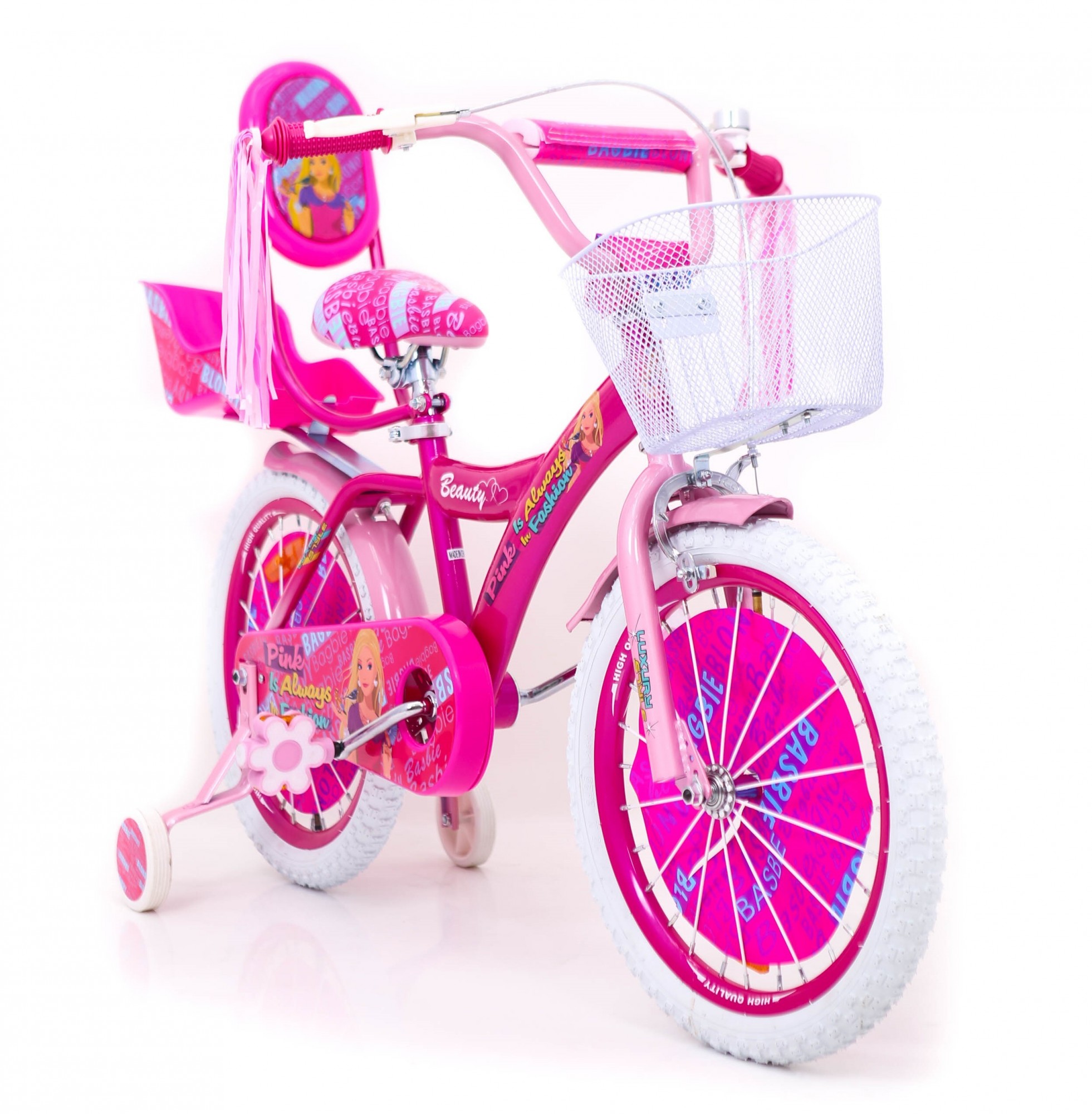 

Велосипед для девочки BARBIE 18 Барби с Багажником для кукол Розовый
