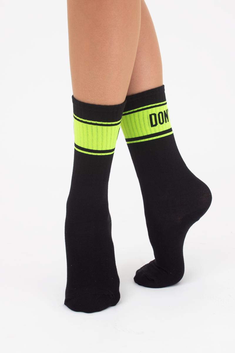 

Носки с рисунком GIULIA WS4 SOFT NEON 004 39-40 р Black/yellow