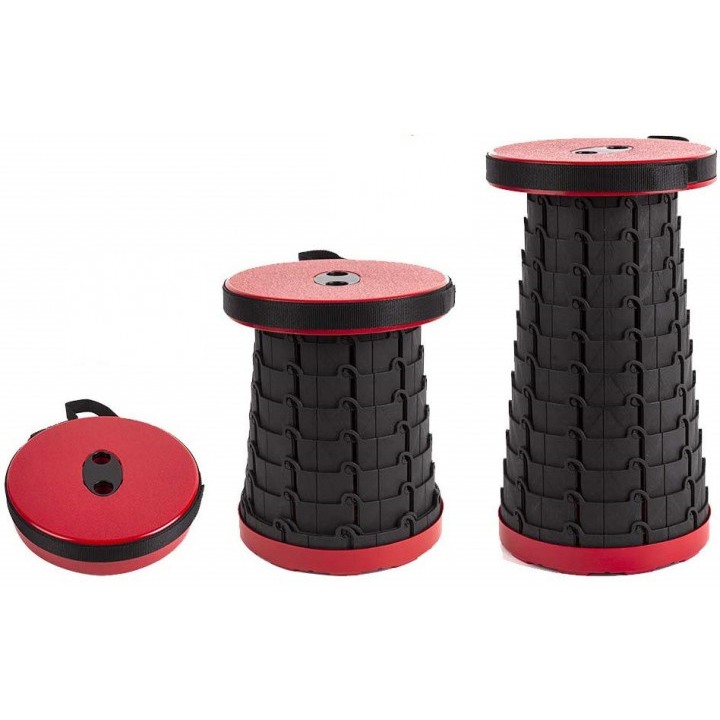 

Раскладной стул, складной табурет Retractable Stool. Цвет: красный
