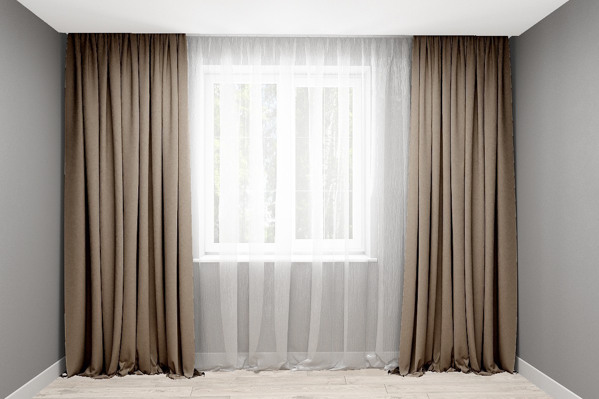 

Шторы Декорин Диамант 200x255 см 2 шт Тауп (224)