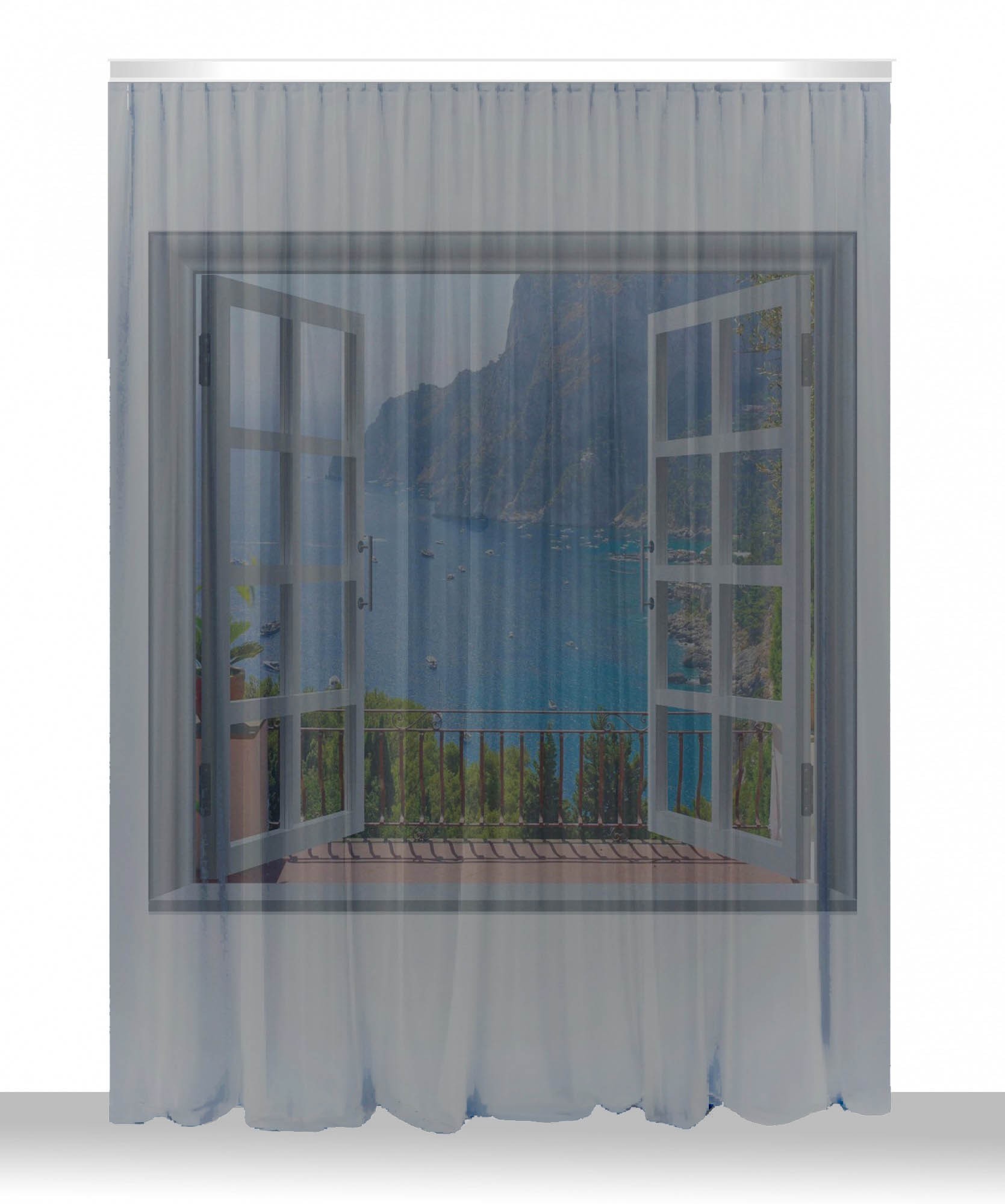 

Тюль Декорин антивандальная прозрачная Грек с утяжелителем 400 х 270 см 1 шт Темно-серый (48)