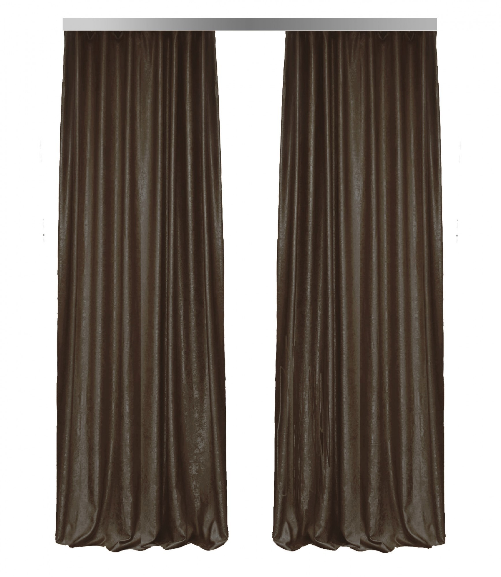 

Шторы Сует Микрозамш Декорин 175x270 см 2 шт Темно-коричневый